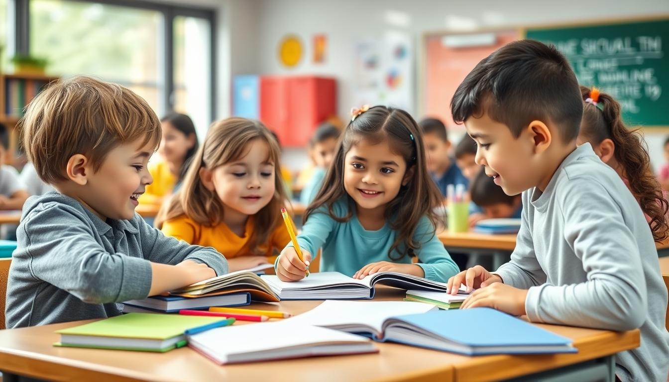 Structured study materials and learning resources on a desk
